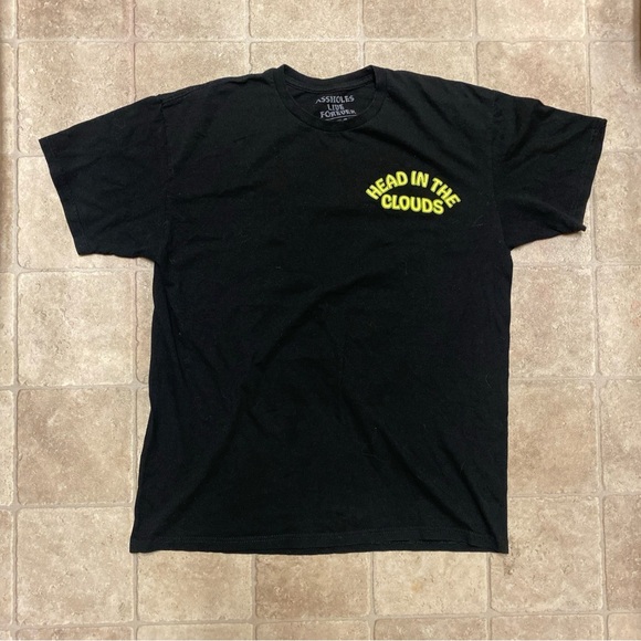 A-Holes Live Forever T-Shirt L Measurement Black - Picture 2 of 5